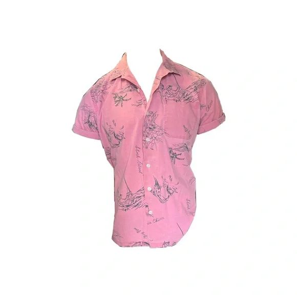 トップス 90s Polo by Ralph Lauren Caldwell pink VTG 90s POLO RALPH LAUREN Camp Caldwell Loop Collar | Depop